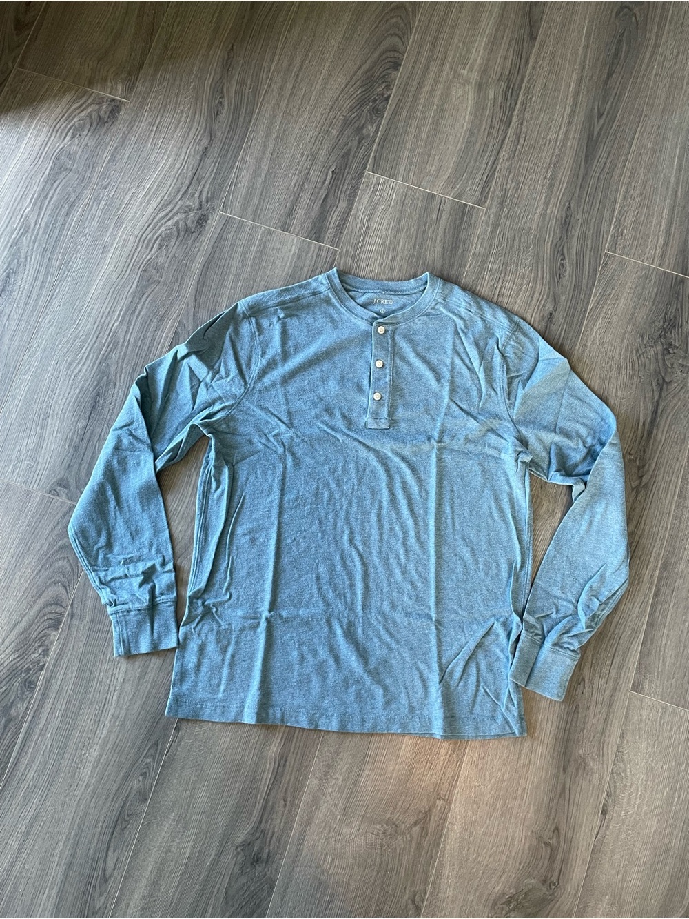 J.Crew Henley Long Sleeve Light Blue Men’s size Large